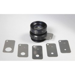 Obiettivo Ariogon 8/165mm in montatura Classica con piastrine dei diaframmi