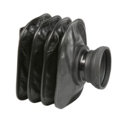 Soffietto in pelle con lente di ingrandimento per 6x12cm