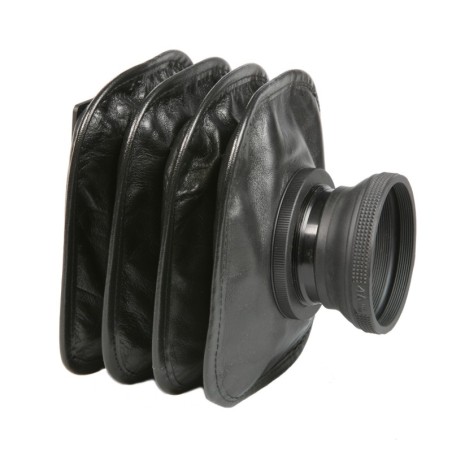 Soffietto in pelle con lente di ingrandimento per 6x12cm