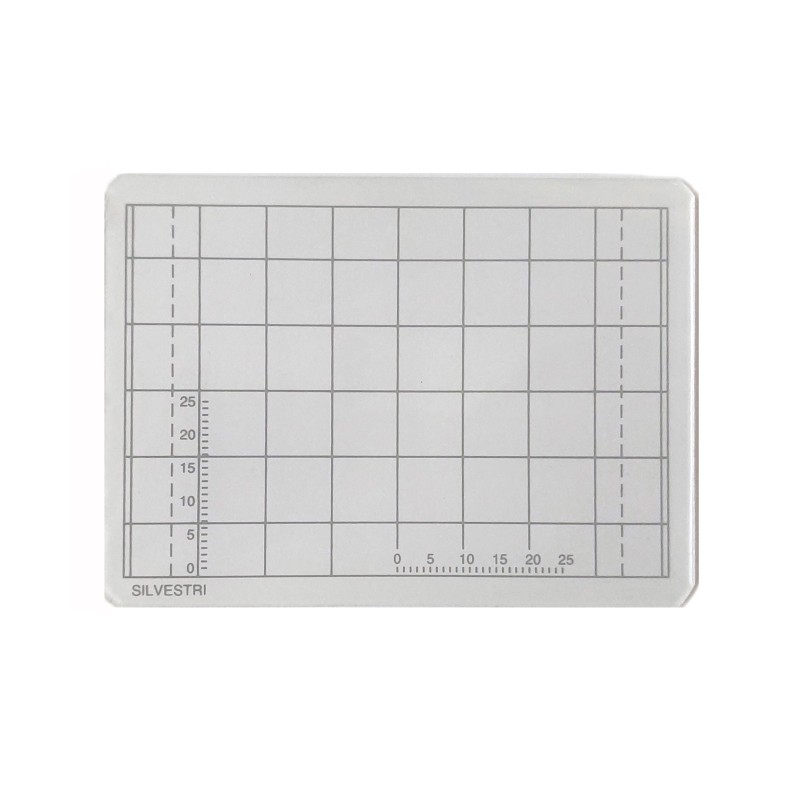 Vetro smerigliato 6x9 con griglia