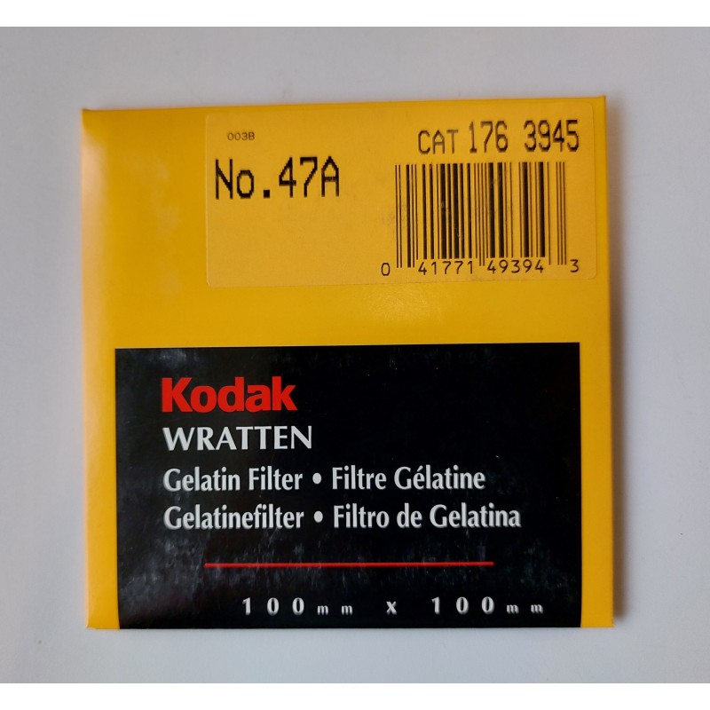47A 100x100mm 4x4” Wratten Filter