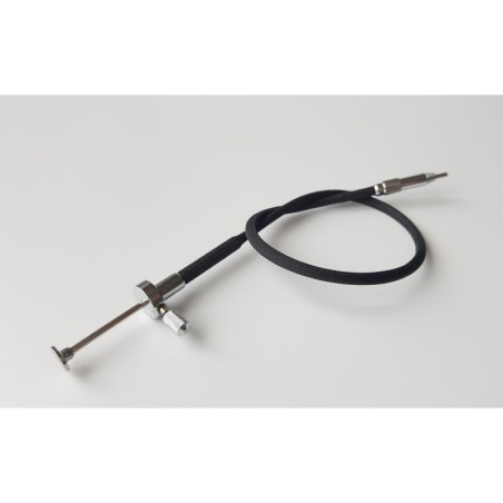 Scatto Flessibile in stoffa nera con blocco a T (25cm)