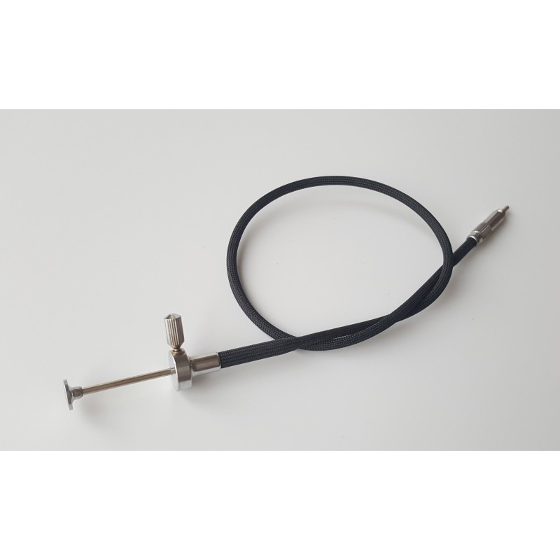 Scatto Flessibile in stoffa nera con blocco a T (30cm)