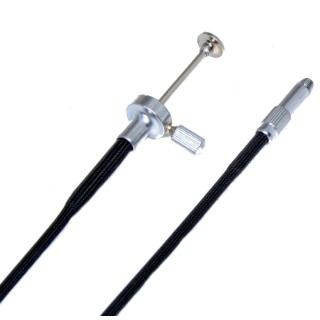Scatto Flessibile in stoffa nera con blocco a T (50cm)