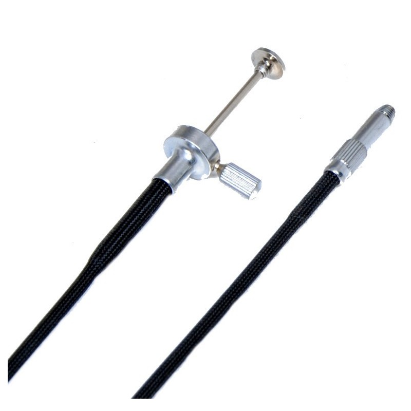 Scatto Flessibile in stoffa nera con blocco a T (50cm)