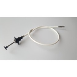 Scatto Flessibile rivestimento in plastica bianco con blocco a disco (50cm)