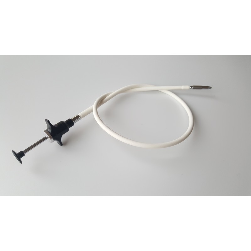 Scatto Flessibile rivestimento in plastica bianco con blocco a disco (50cm)