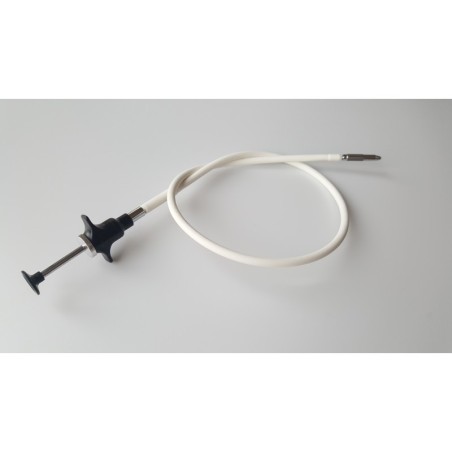 Scatto Flessibile rivestimento in plastica bianco con blocco a disco (50cm)