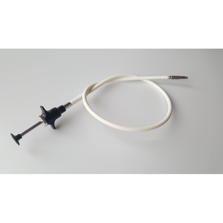 Scatto Flessibile rivestimento in plastica bianco con blocco a disco (50cm)