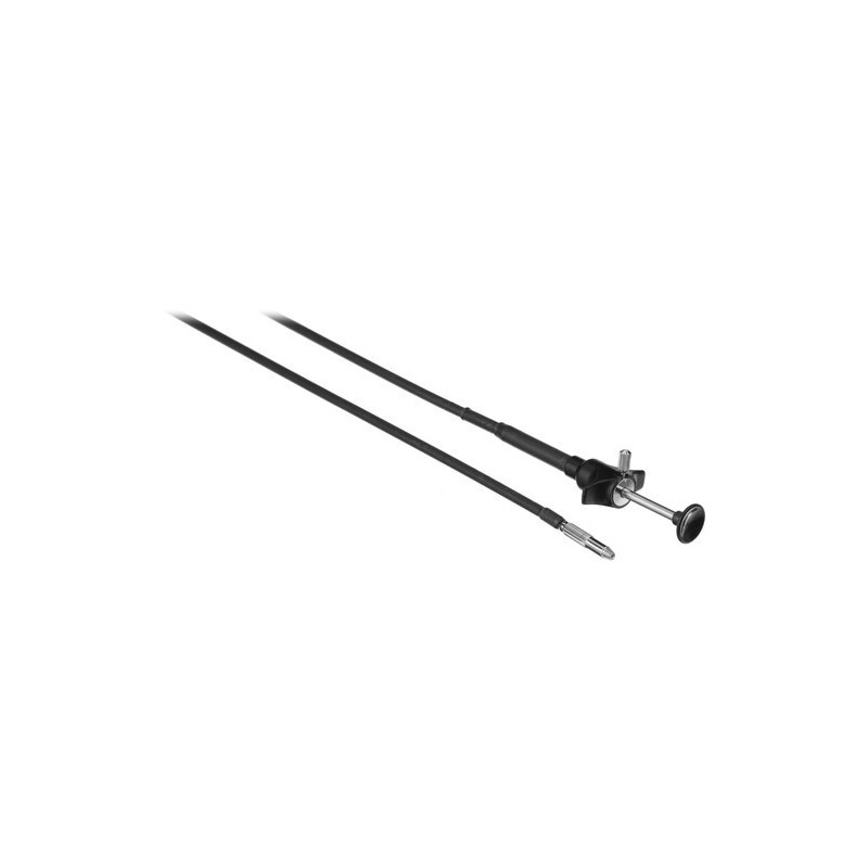 Cable release steel & black plastic, strong construction with T-lock (50cm)