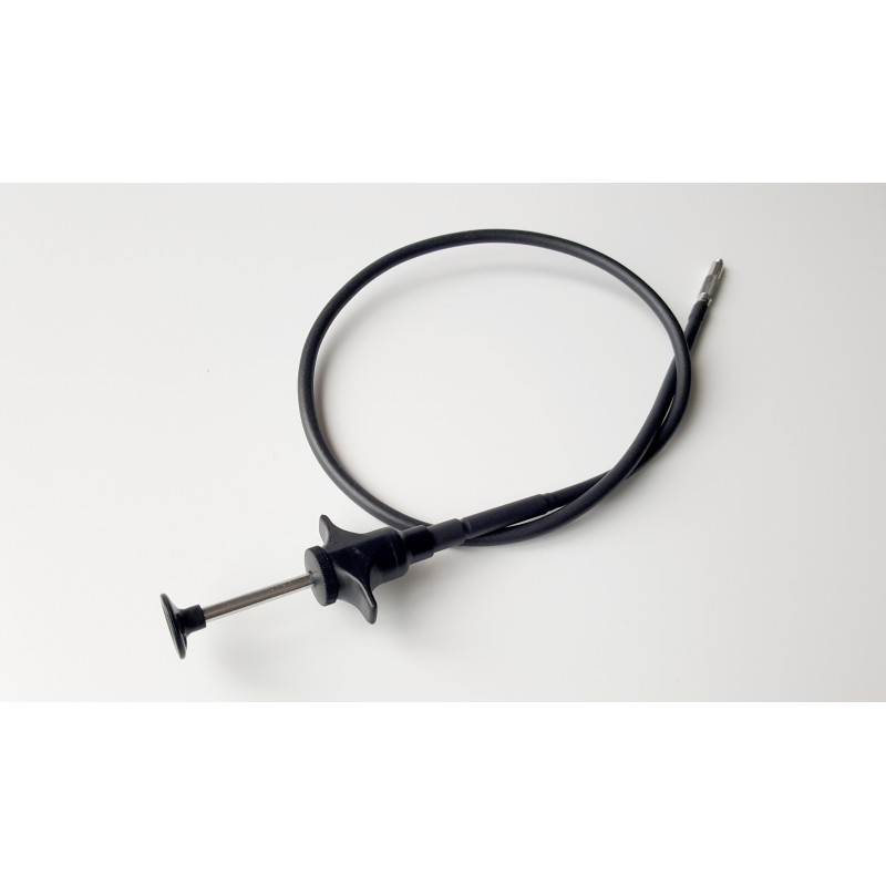 Cable release steel & black plastic, strong construction with disk-lock (50cm) *