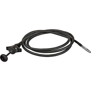 Scatto Flessibile in acciaio e plastica nera, costruzione robusta con blocco a disco (100cm) *