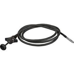 Scatto Flessibile in acciaio e plastica nera, costruzione robusta con blocco a disco (100cm) *