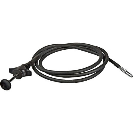 Scatto Flessibile in acciaio e plastica nera, costruzione robusta con blocco a disco (100cm) *