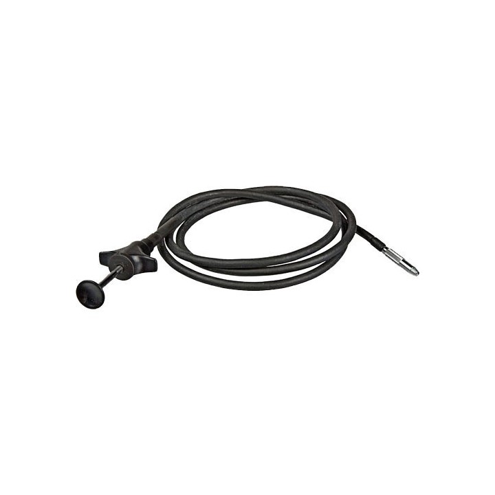 Scatto Flessibile in acciaio e plastica nera, costruzione robusta con blocco a disco (100cm) *